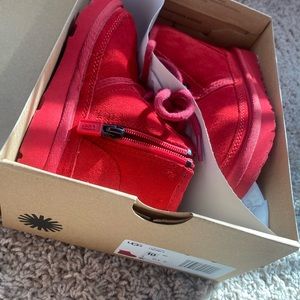 Red Short Toddler Girl Ugg Boots